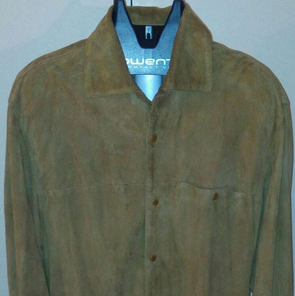 Gorgious mens light weight goat skin leather shirt